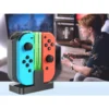 Laddstation för nintendo switch joy-con – ladda 4 kontroller samtidigt med led indikator