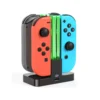 Laddstation för nintendo switch joy-con – ladda 4 kontroller samtidigt med led indikator