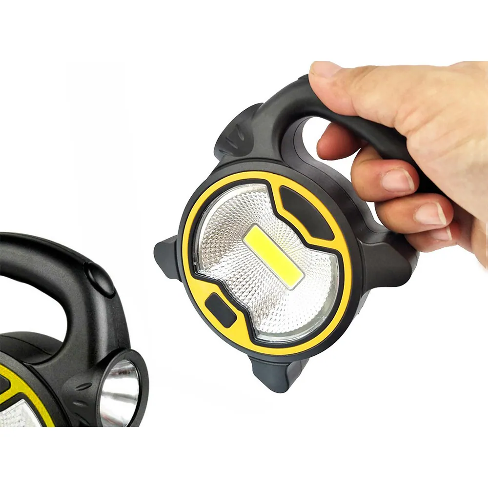 Led cob verkstadslampa arbetslampa med sidoljus batteridriven - bild 5