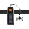 Led cykellampa fram solcellsdriven med signalhorn och usb
