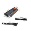 Led cykellampa fram solcellsdriven med signalhorn och usb