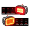 Led cykellampa set fram och bak usb-uppladdningsbart ip65