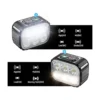 Led cykellampa set fram och bak usb-uppladdningsbart ip65
