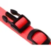 Led-halsband för hund och katt justerbart 36–59 cm röd