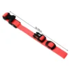 Led-halsband för hund och katt justerbart 36–59 cm röd