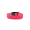 Led-halsband för hund och katt justerbart 36–59 cm rosa