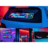 Led panel 60x12cm – programmerbar display för bil & skyltfönster med app & fjärrkontroll