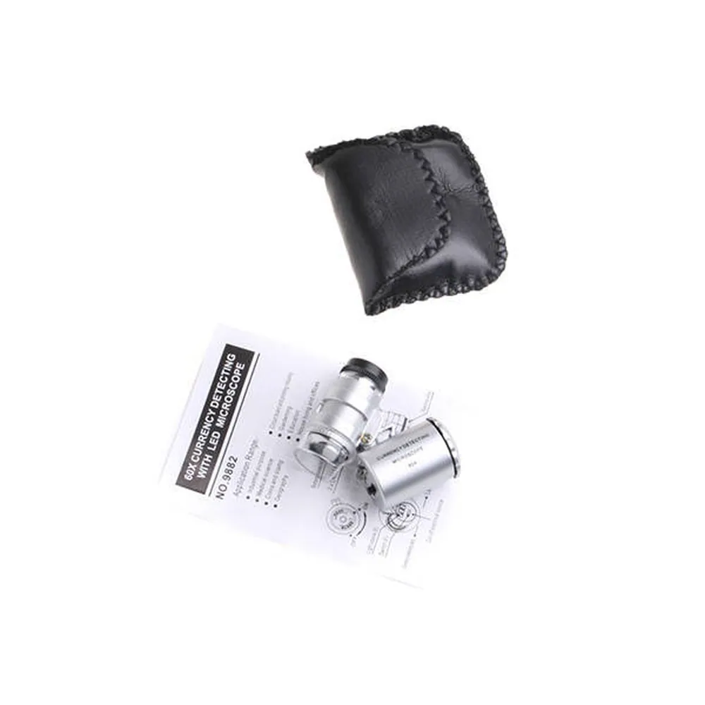 Lupp mikroskop 60x med led & uv – smyckeslupp för precision - bild 2
