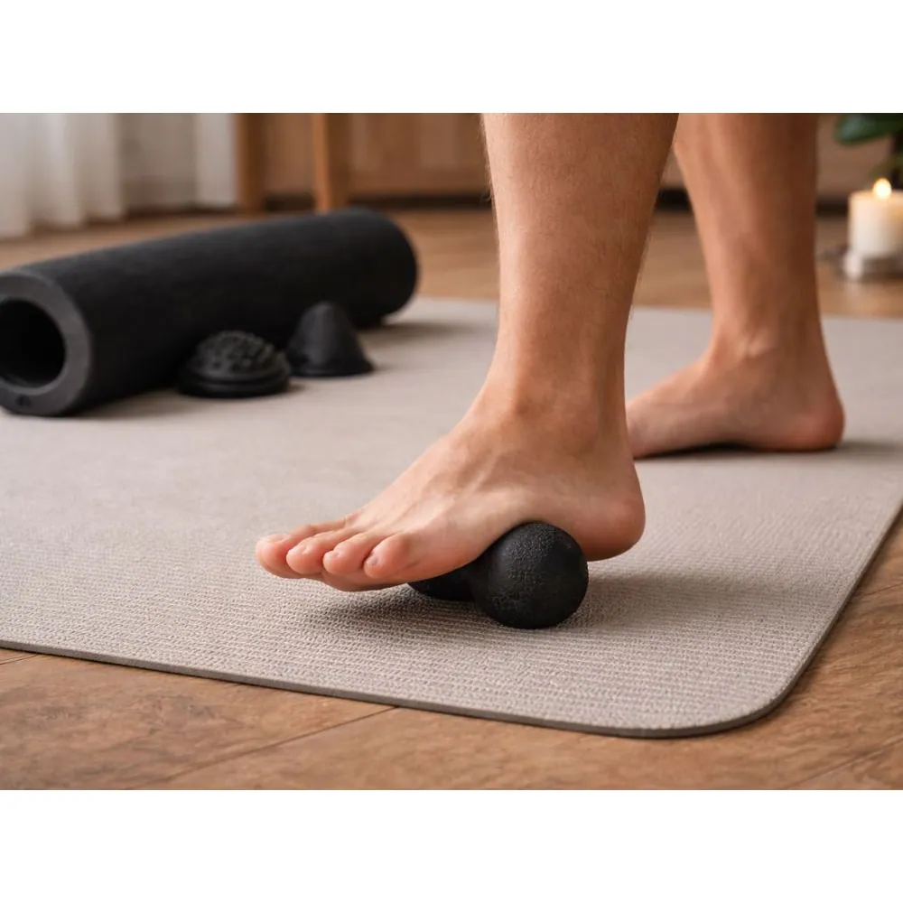Massage roller set 5-i-1 – foam roller, massageboll & duoboll för muskelåterhämtning - bild 3