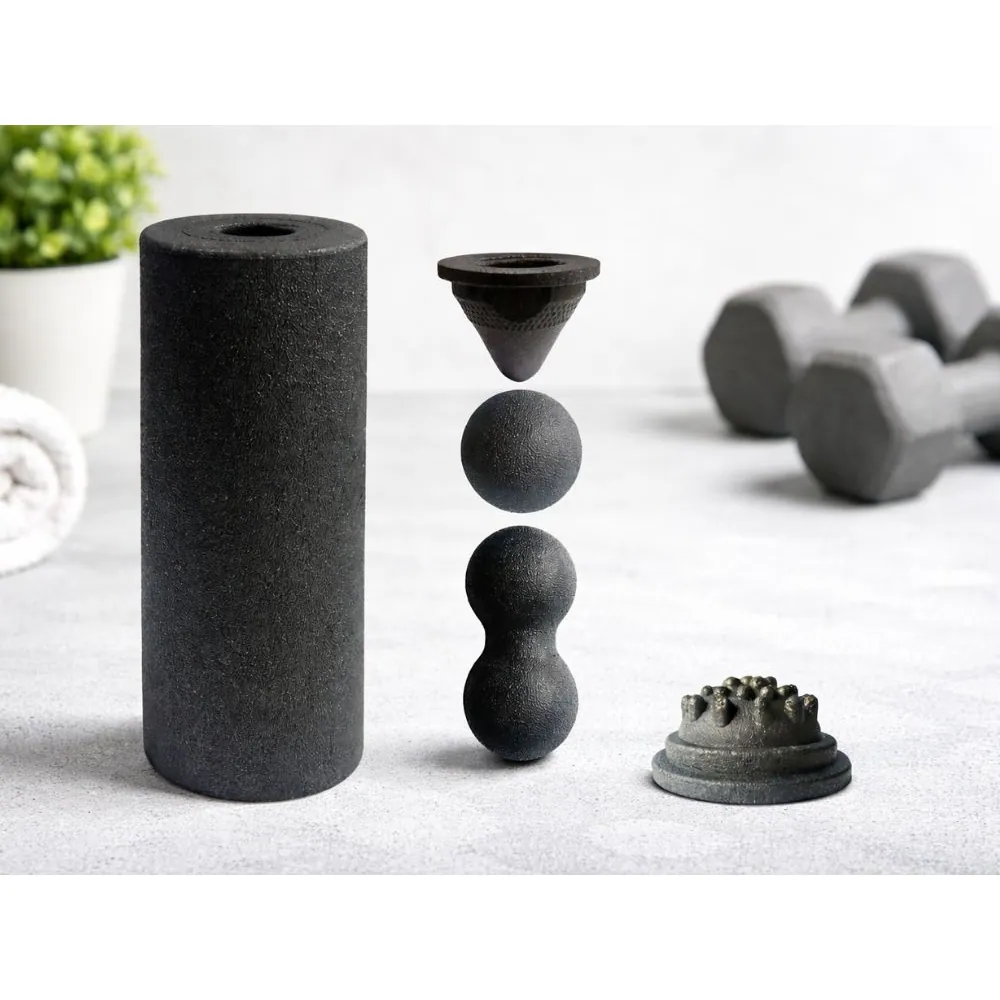 Massage roller set 5-i-1 – foam roller, massageboll & duoboll för muskelåterhämtning - bild 4