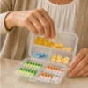 Dosett pillerask förvaringsbox transparent