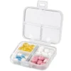 Dosett pillerask förvaringsbox transparent
