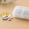 Dosett pillerask förvaringsbox transparent
