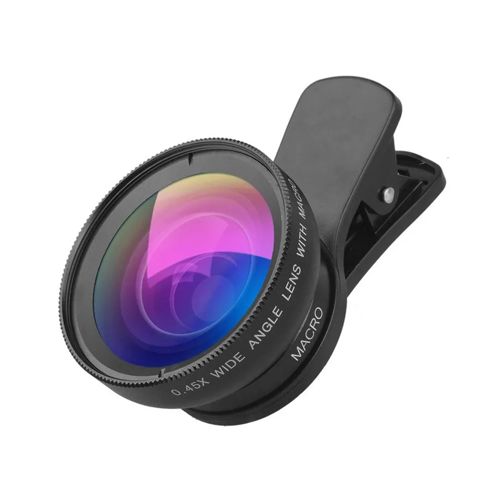 Mobilkameraobjektiv 2-i-1 – vidvinkel 0. 45× & makro 12. 5× clip-on för smartphone - bild 2