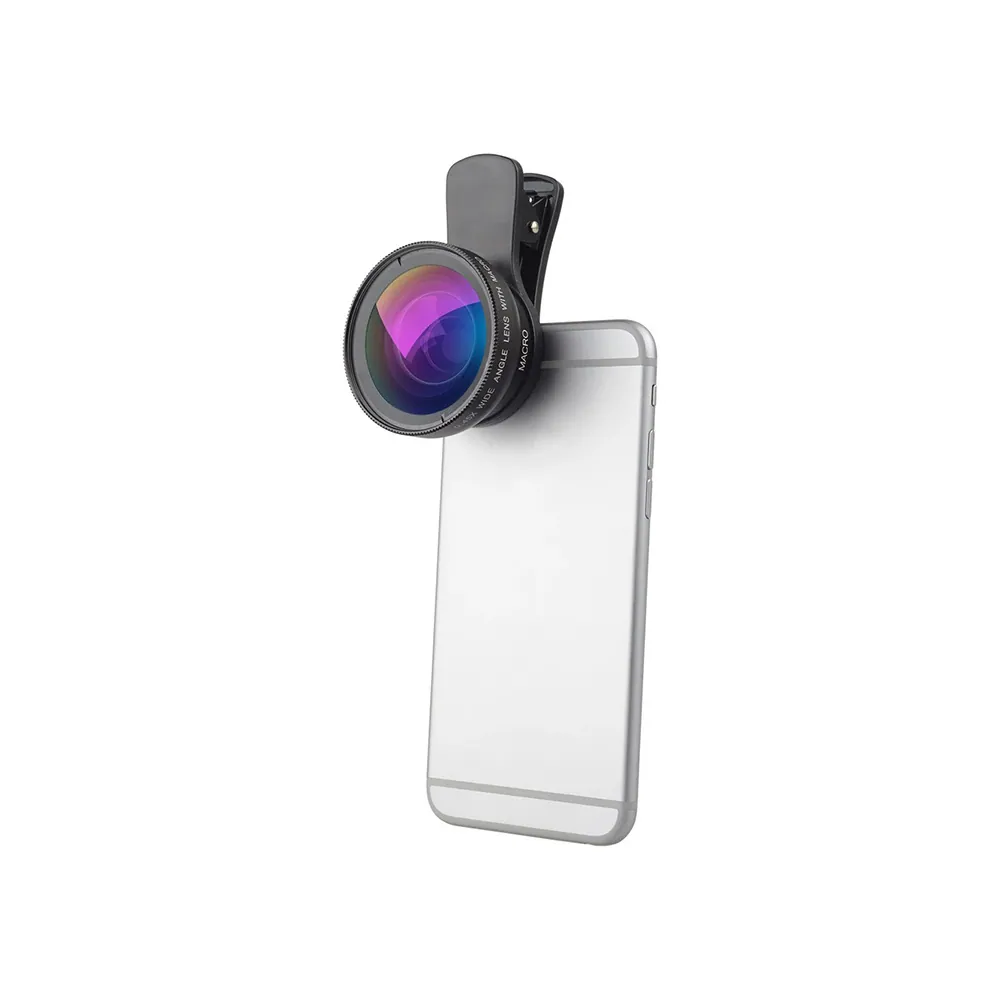 Mobilkameraobjektiv 2-i-1 – vidvinkel 0. 45× & makro 12. 5× clip-on för smartphone - bild 4