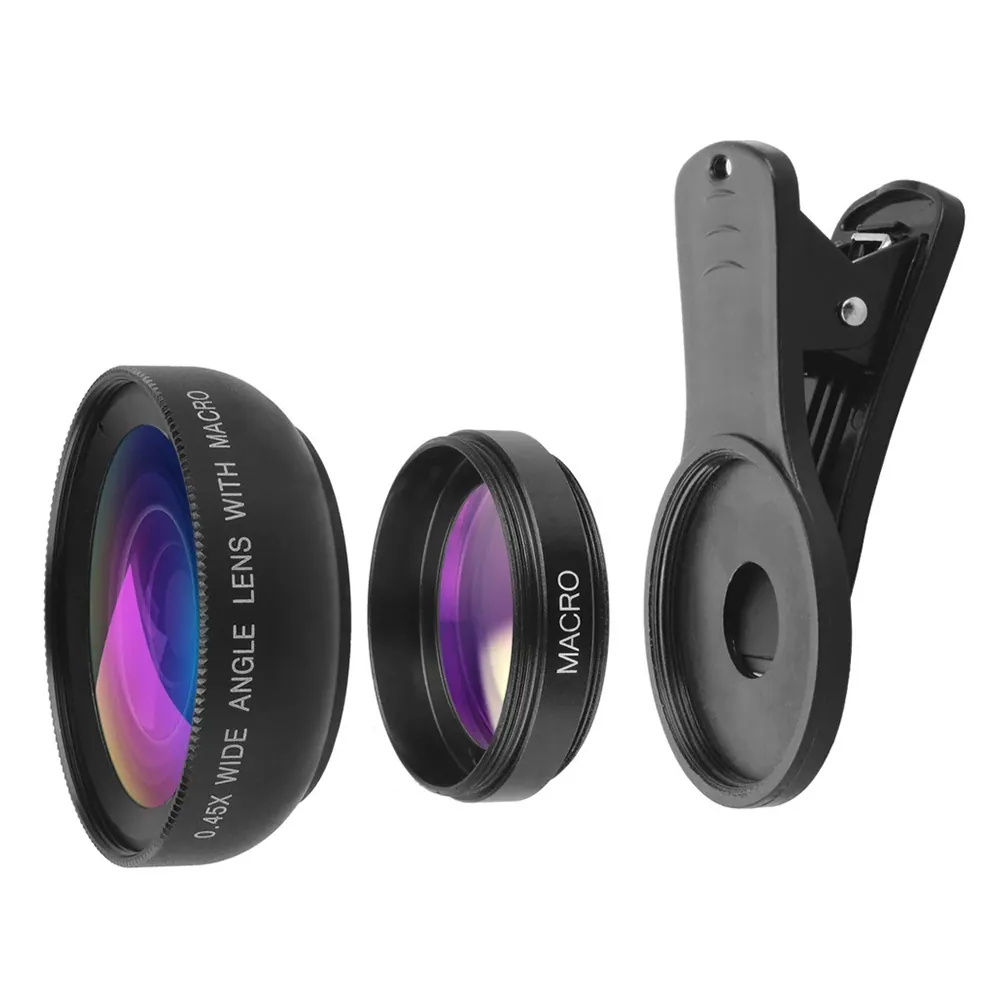 Mobilkameraobjektiv 2-i-1 – vidvinkel 0. 45× & makro 12. 5× clip-on för smartphone - bild 6