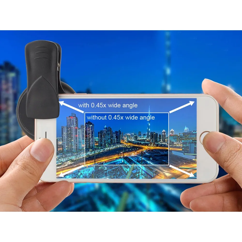 Mobilkameraobjektiv 2-i-1 – vidvinkel 0. 45× & makro 12. 5× clip-on för smartphone - bild 7
