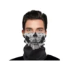 Multifunktionell balaclava & ansiktsscarf med dödskalle-motiv