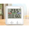 Multifunktionell väderstation med termometer, hygrometer och klocka