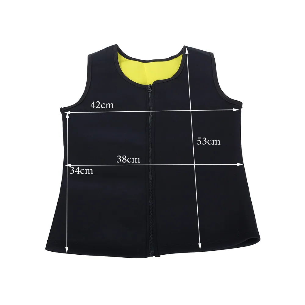 Neoprene slimming sauna vest midjetränare för män svart m - bild 3