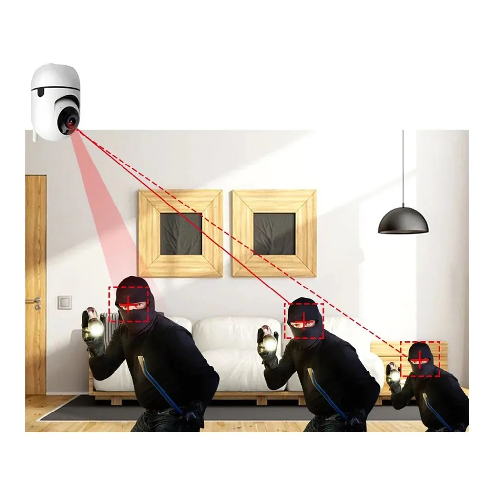 Övervakningskamera wifi inomhus panorerbar hd - bild 5