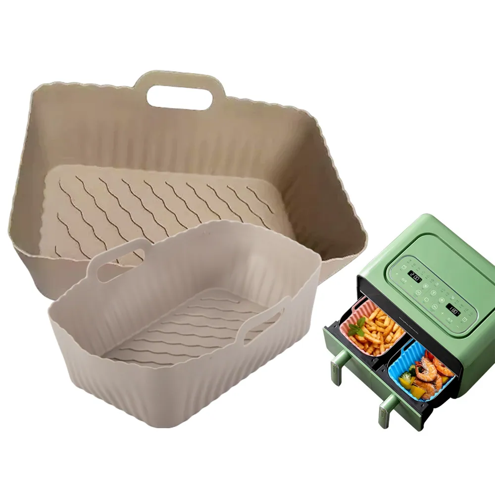 Rektangulär silikoninsats till air fryer 20x14cm, non-stick - bild 6