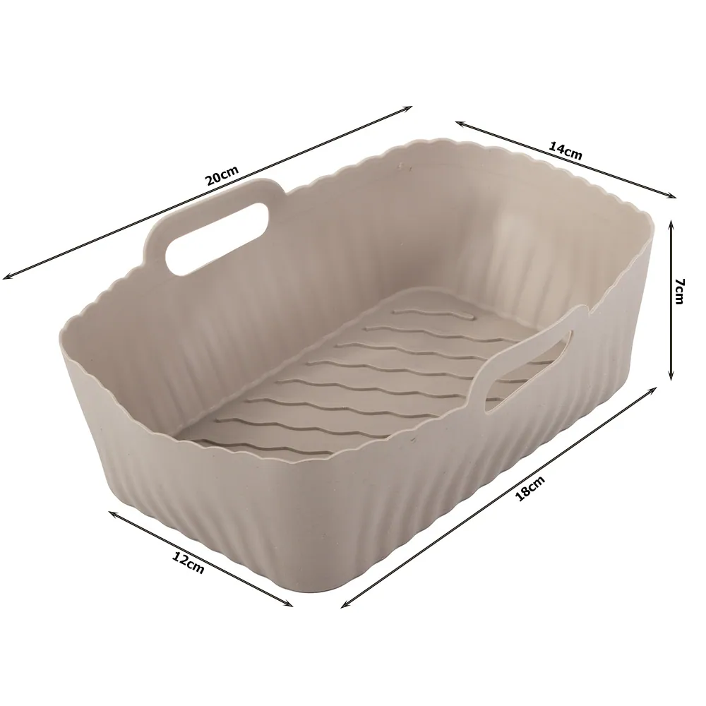 Rektangulär silikoninsats till air fryer 20x14cm, non-stick - bild 8