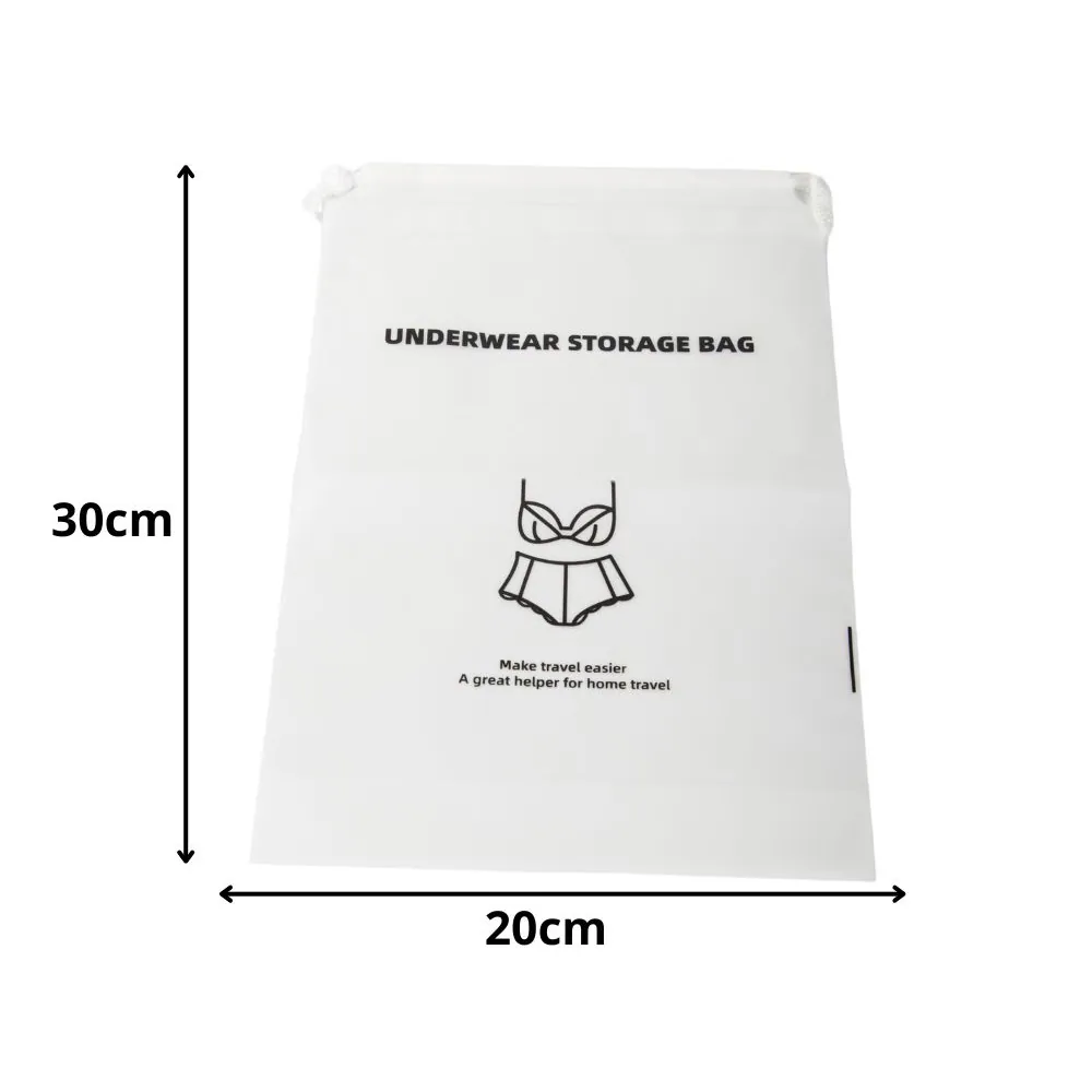 Reseorganiser för underkläder – vattentät förvaringspåse 30x20cm transparent - bild 2