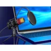 Rgb usb studio mikrofon med stativ för gaming, podcast & streaming