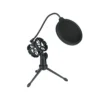 Rgb usb studio mikrofon med stativ för gaming, podcast & streaming