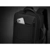 Rymlig kabinväska ryggsäck med usb-port – svart laptopryggsäck för resa