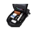 Sling bag / enaxlad ryggsäck med kodlås & usb-port – svart, vattentålig (8l)