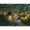 Solcellsdriven hängande lampa i vintage-stil med skymningssensor – vattentät utebelysning