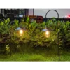 Solcellsdriven hängande lampa i vintage-stil med skymningssensor – vattentät utebelysning