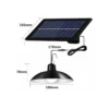 Solcellsdriven led-utomhuslampa med fjärrkontroll och skymningssensor