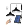 Solcellsdriven led-utomhuslampa med fjärrkontroll och skymningssensor