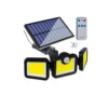 Solcellsdriven spotlight med rörelse- och skymningssensor, extra solpanel