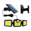 Solcellsdriven spotlight med rörelse- och skymningssensor, extra solpanel