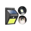 Solcellslampa 48 led cob med rörelsesensor & skymningssensor – utomhus vägglampa svart