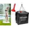 Soluppvärmd utomhusdusch för trädgård & camping 40l