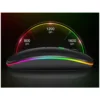 Trådlös mus bluetooth & 2. 4 ghz optisk rgb uppladdningsbar slim svart