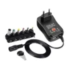 Universal justerbar nätadapter 3–12v med 6 utbytbara kontakter och usb-utgång