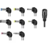 Universal justerbar nätadapter 3–12v med 6 utbytbara kontakter och usb-utgång