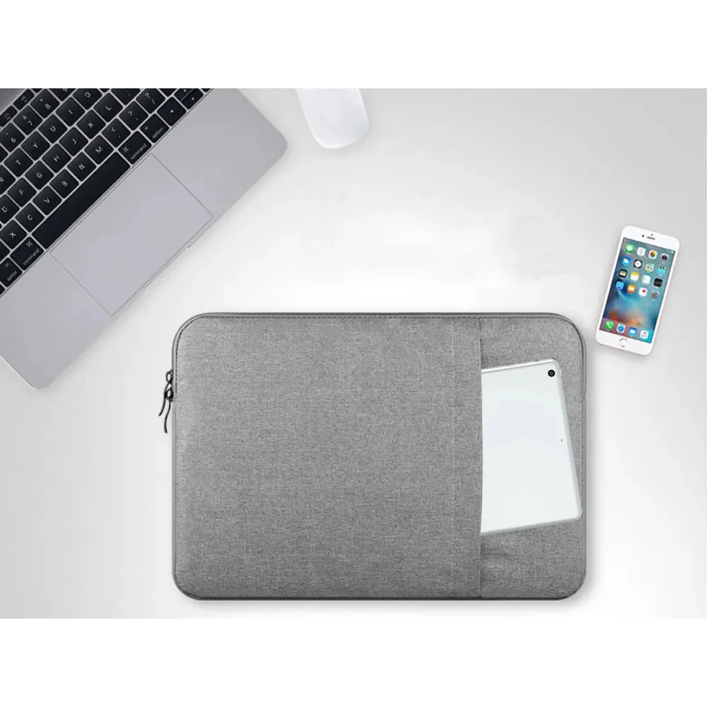 Universellt laptopfodral 15,6" stöttåligt och vattenskyddat grå - bild 7