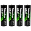 Uppladdningsbara aaa-batterier li-ion 1,5 v med usb-c 4-pack