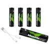 Uppladdningsbara aaa-batterier li-ion 1,5 v med usb-c 4-pack