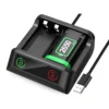 Uppladdningsbara batterier för xbox kontroll – 2x 2650mah med laddare usb-c