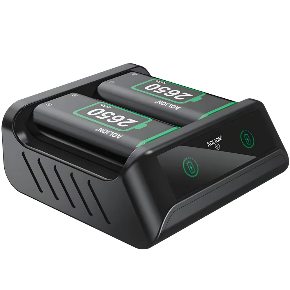 Uppladdningsbara batterier för xbox kontroll – 2x 2650mah med laddare usb-c - bild 7