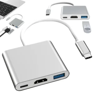 USB-C Hubb 3-i-1 med HDMI 4K och USB 3.0