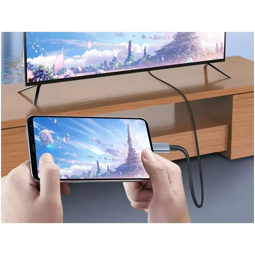 Usb-c till hdmi-kabel 4k uhd 60hz – 1,8 m adapterkabel för tv, skärm & projektor - bild 8